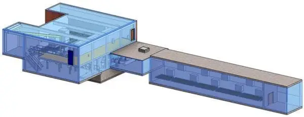 3D measured building model for Confined Space Modelling