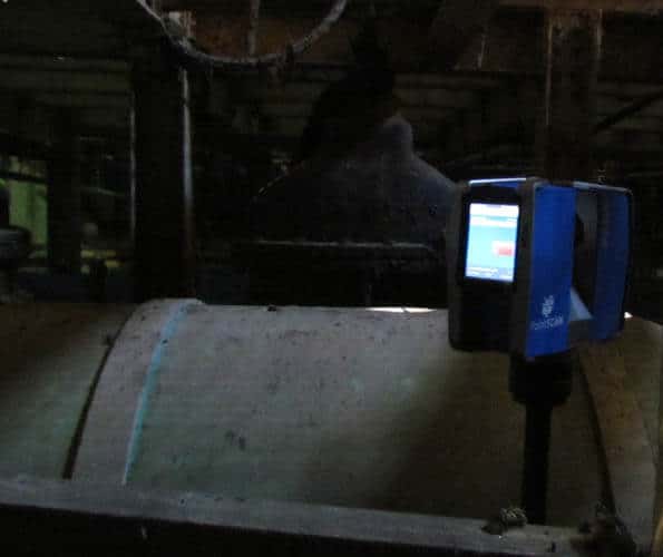 3d laser scan in confined space