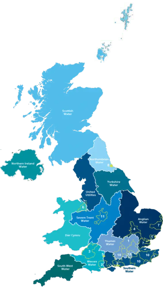 UK map of areas covered by PointSCAN 3D laser surveys