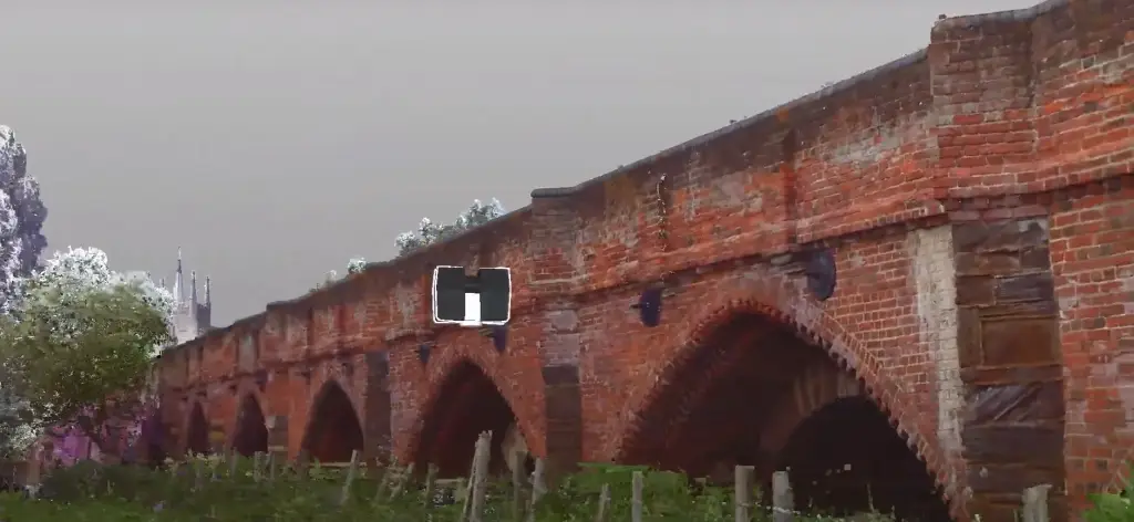 what is a point cloud for a 3D laser survey of historical bridge