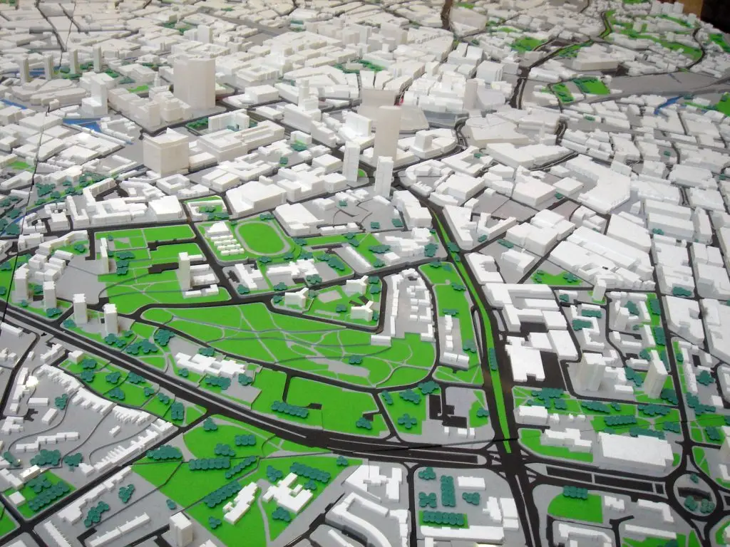 3d model of city planning