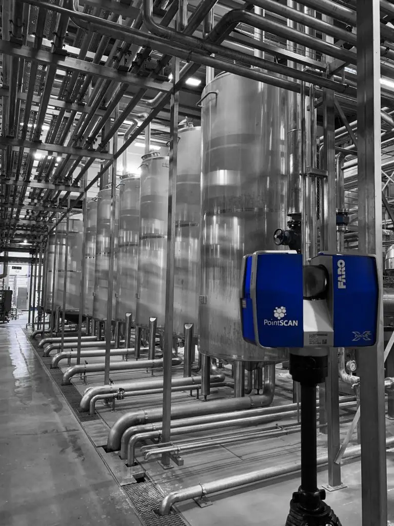 Industrial 3d laser scanning in Aberdeen at Brewdog