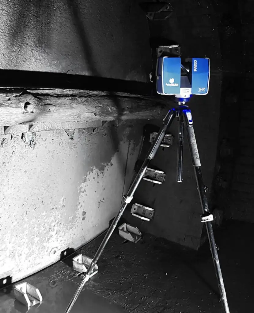 laser scanning in confined spaces