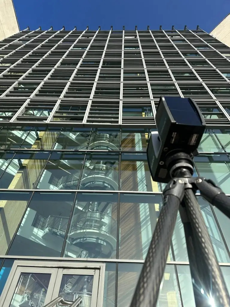 Glass windowed building Manchester